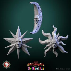 Carnival Masks - 32mm, 3 Pre-supported STLs