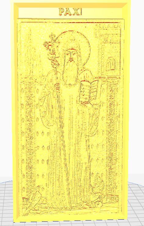 Saint Benedict Litophane