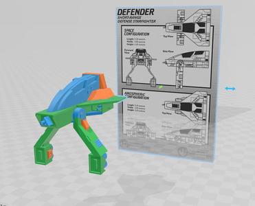 REC Defender Starfighter ATL Interceptor Star Wars Legends