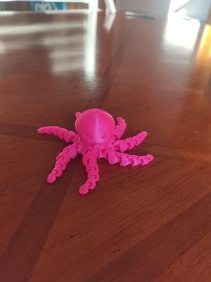 cute octopus with bottle screw