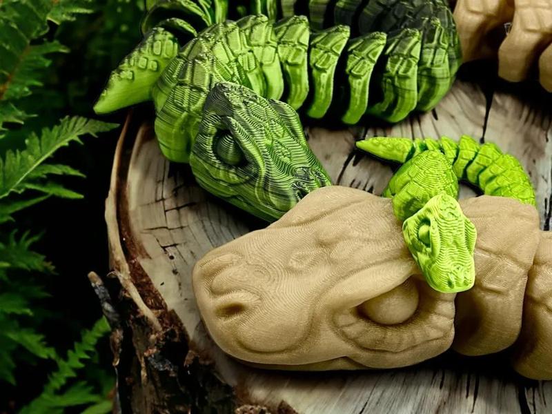 Articulated Snake!!! Print in Place, No Supports;)