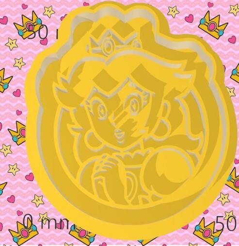 princesa peach mario bros cookie cutter