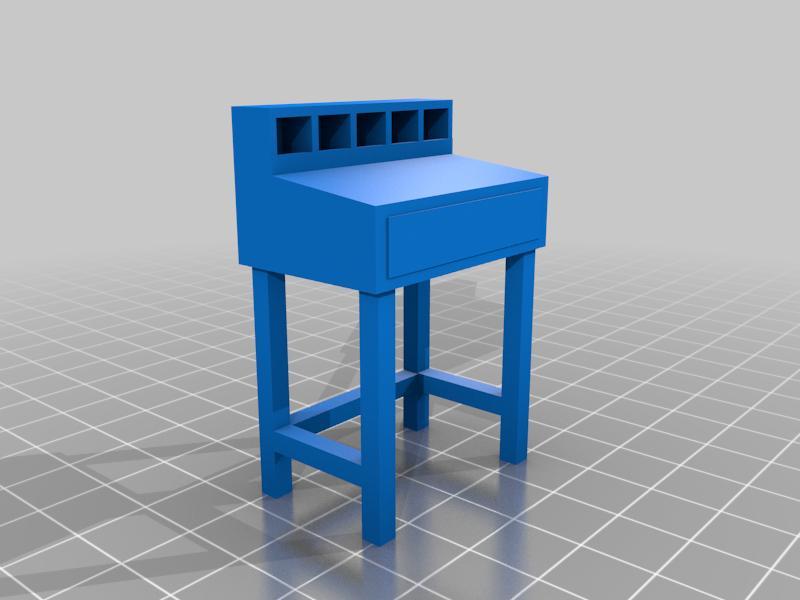 Freight dock desk - 1:24 scale