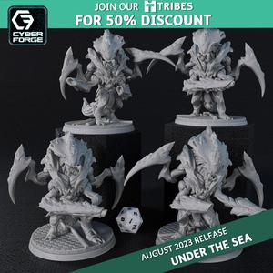 Cyber Forge Under The Sea Grim Realms Crystalids Warriors