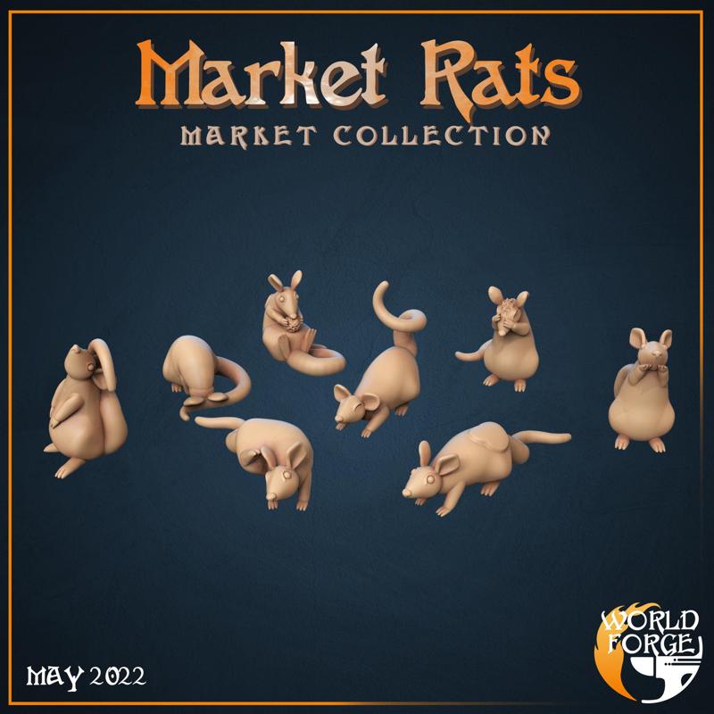 Cute Market Rats x8