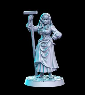 Agnes (female dyer) - 32mm - DnD
