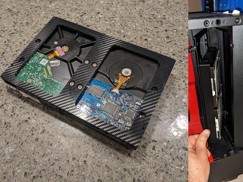 NZXT H510 Front Bay Hard Drive Mounting Bracket