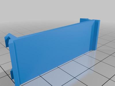 DIN rail blanking cover