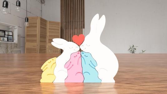 Bunny Family Decoration | 5 components