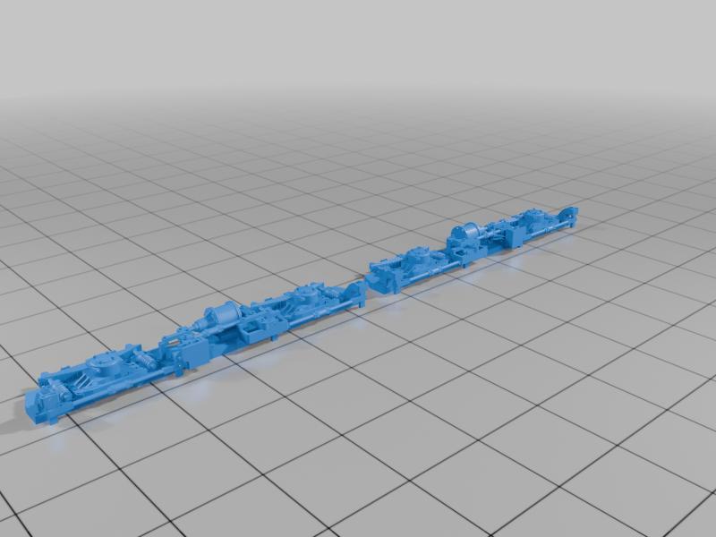 Tasmanian Government Railways X class bogie frames HO scale