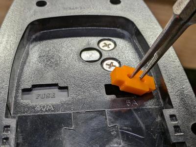 Fuse Plug with Grip Holes for Rad Power Batteries