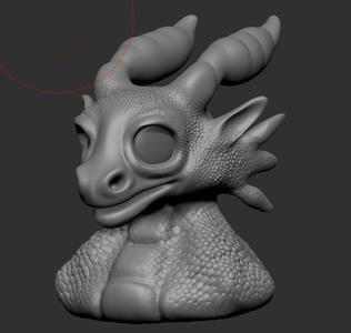 Dragons Head Fantasy Sculpture