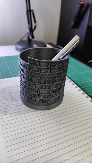 Pai Nosso - Porta Canetas - Pen Holder