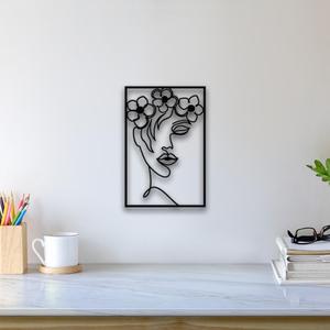Woman Flower Wall Art