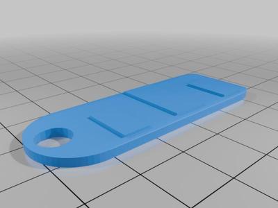 simple tag for zipper