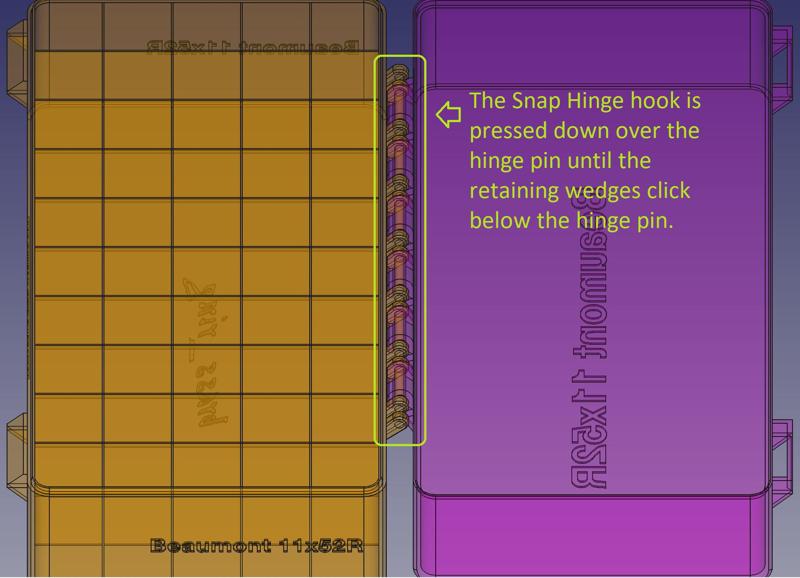 .30 Carbine, Double Spring Latch, Snap Hinge Modular Ammo Box