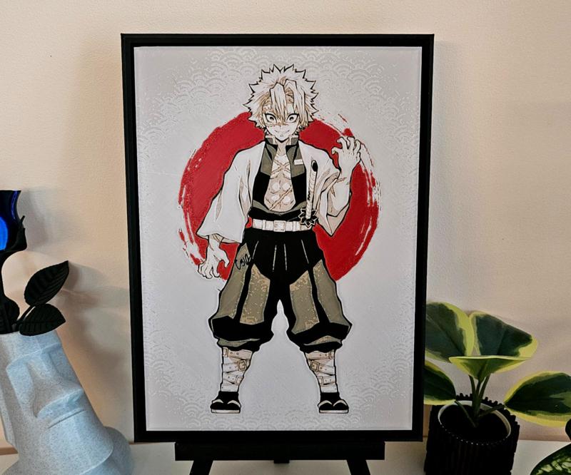 Sanemi Shinazugawa - Demon Slayer (HueForge)