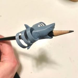 Shark pencil grip