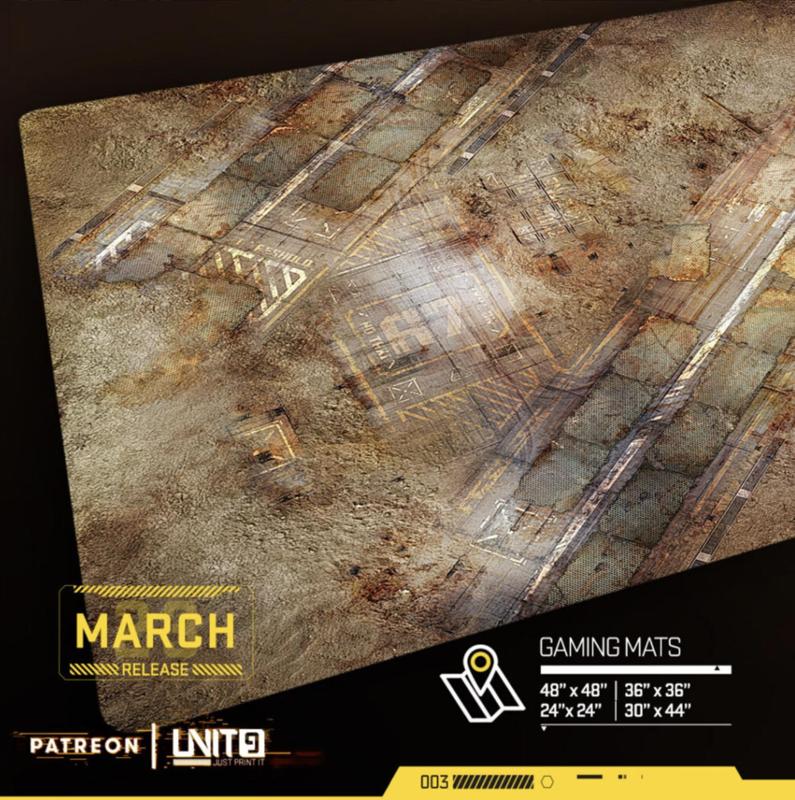 Desert Landing Strip - multi-format gaming mat