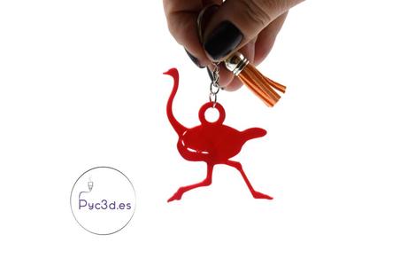 OSTRICH KEYRING