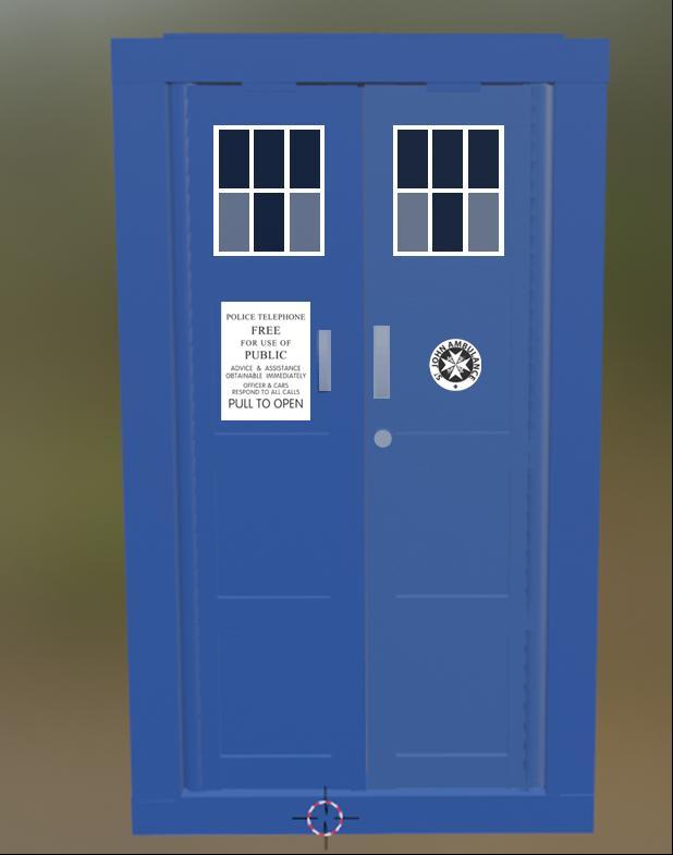 2013 TARDIS Doors 1:12 scale
