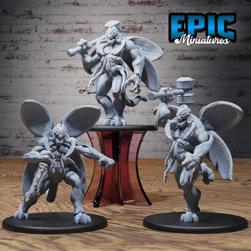 Demonic Insect General Set / Insectoid Devil / Winged Demon Lord / Insect Spawn / Evil Overlord / Hell Army Encounter