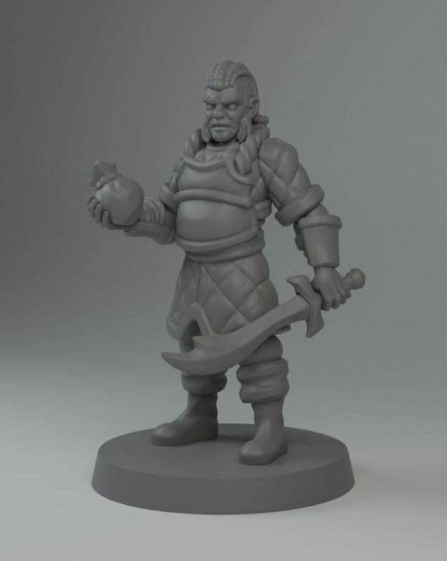 Benlag - tabletop miniature - human - bandit - RPG