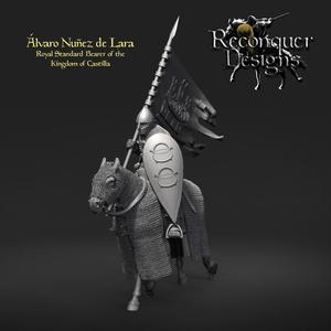 15mm version of the Castilian Standard Bearer Alvaro Nunez de Lara