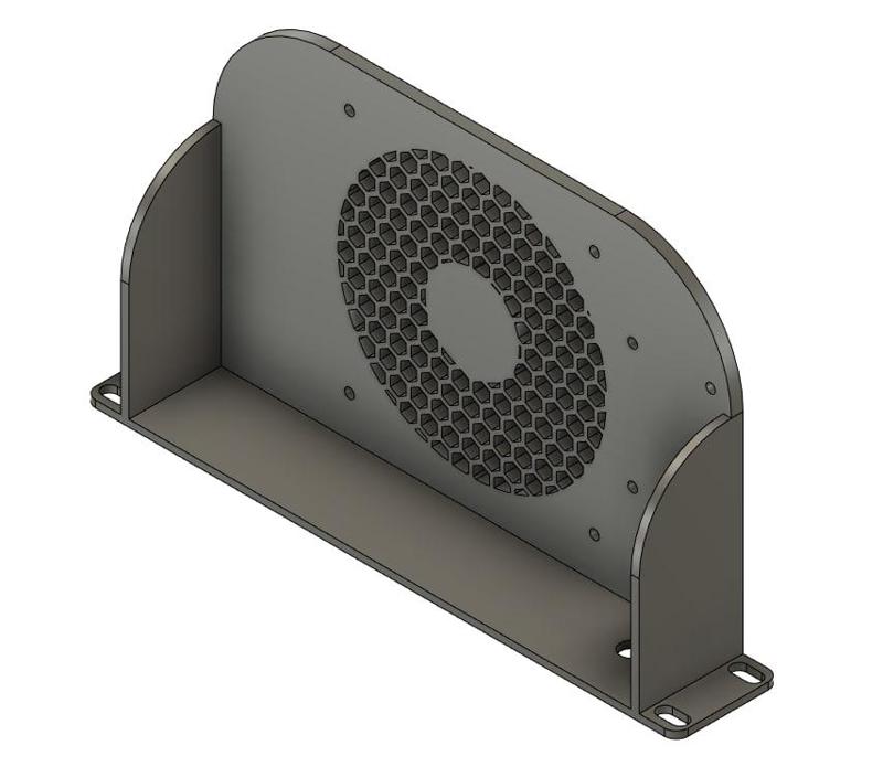 120 mm fan mount for 10-inch racks