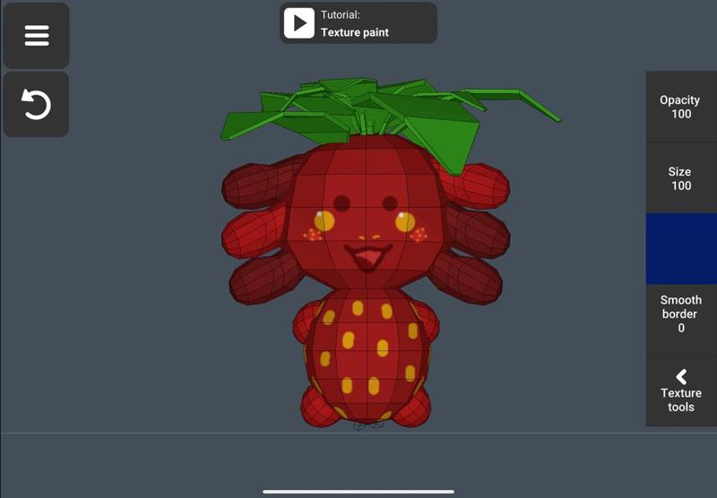 Strawberry Axolotl figurine 
