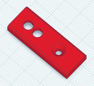 Decentered holder for FC-51 Infrared sensor for vertical mounting