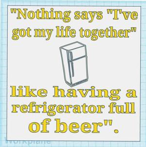 Beer Fridge Sign