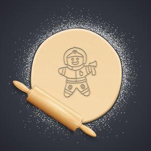 Ginger Fireman Cookie Cutter, Biscuit Cutter