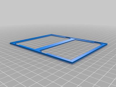 110x69mm Dual Solar Panel Frame
