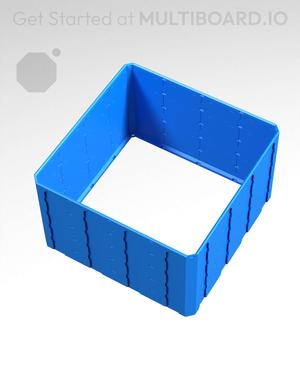 4x4x2.5 - Topped Multipoint Rail - Standard Click-In Multibin Shell Extension