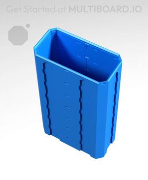 2x1x3.5 - Topped Multipoint Rail - Pop-In Multibin Shell Extension