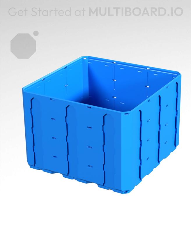 3x3x2 - Topped Multipoint Rail - Multibin Shell