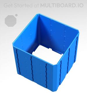 3x3x3 - Topped Multipoint Rail - Universal Click-In Multibin Shell Extension