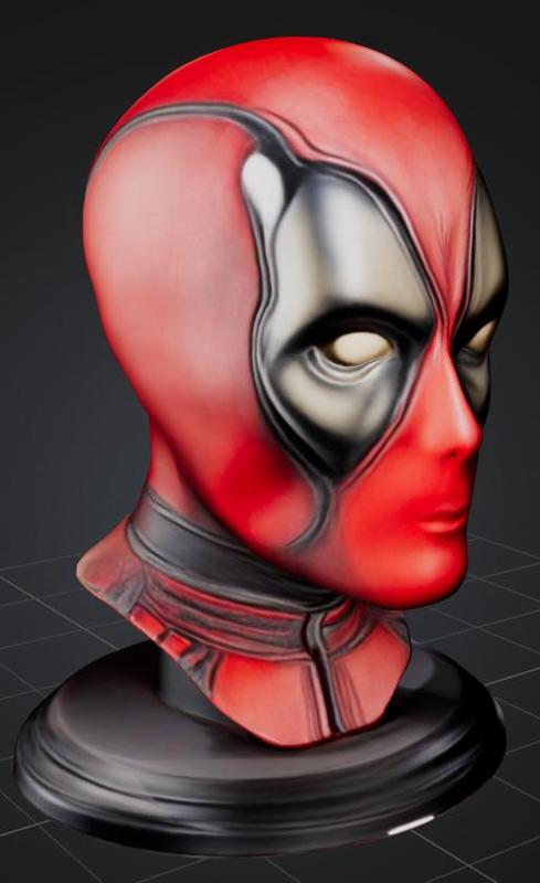 Deadpool head bust
