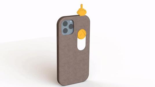 Iphone 16 Pro Case - Sliding Middle Finger