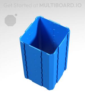 2x2x3.5 - Full Multipoint Rail - Pop-In Multibin Shell Extension
