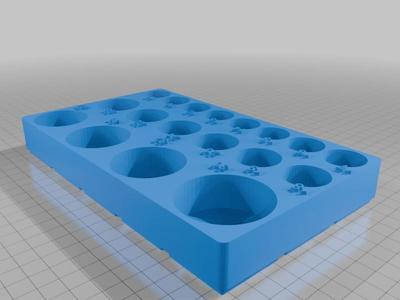 Gridfinity 1/2" Metric Socket Bin