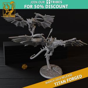Automaton Dragon Riders - Titan Forged - Titan Forge Miniatures March 2023