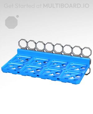 4x2 - Multibin Base Plate Shelf - Rail Slider