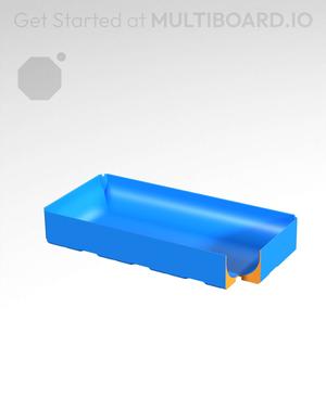 4x2x0.75 - Full Curved Bin - Multibin Insert