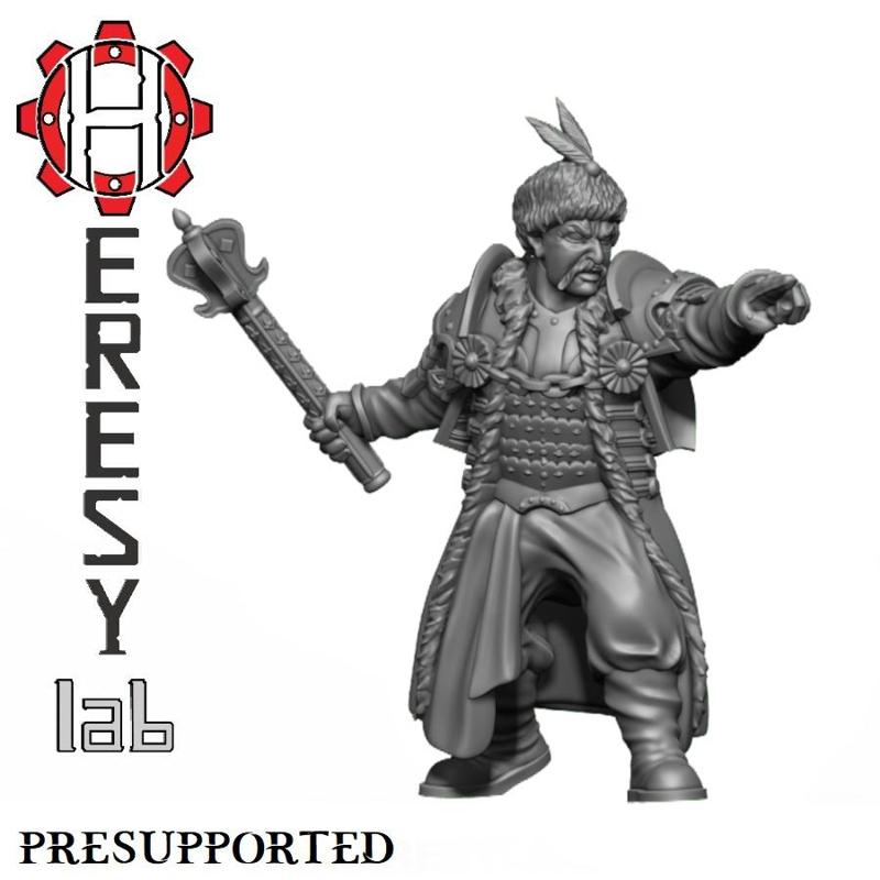 AX077 Cossack Zaphorozian Infantry 1 Amber Husaria