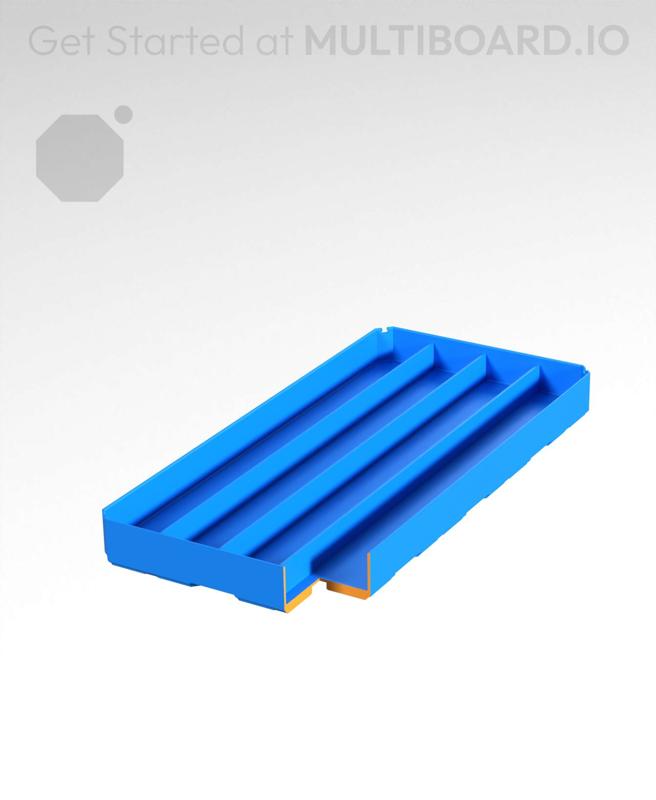 2x4x0.5 - Double Divided Bin - Multibin Insert
