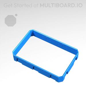 3x2x0.5 - Topped Multipoint Rail - Pop-In Multibin Shell Extension