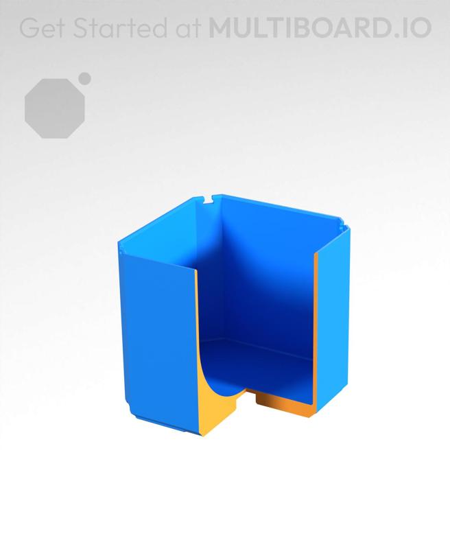 1x1x1 - Curved Bin - Multibin Insert