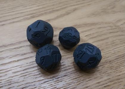 dAny - parametric Any Number Dice (d19 d7 d13 d21 d20 d9 d100)